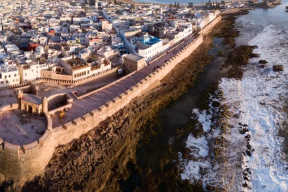 Essaouira, Morocco – a picturesque coastal city known for its sandy beaches, historic medina, vibrant port, and strong Atlantic winds, making it a top destination for surfers and travelers